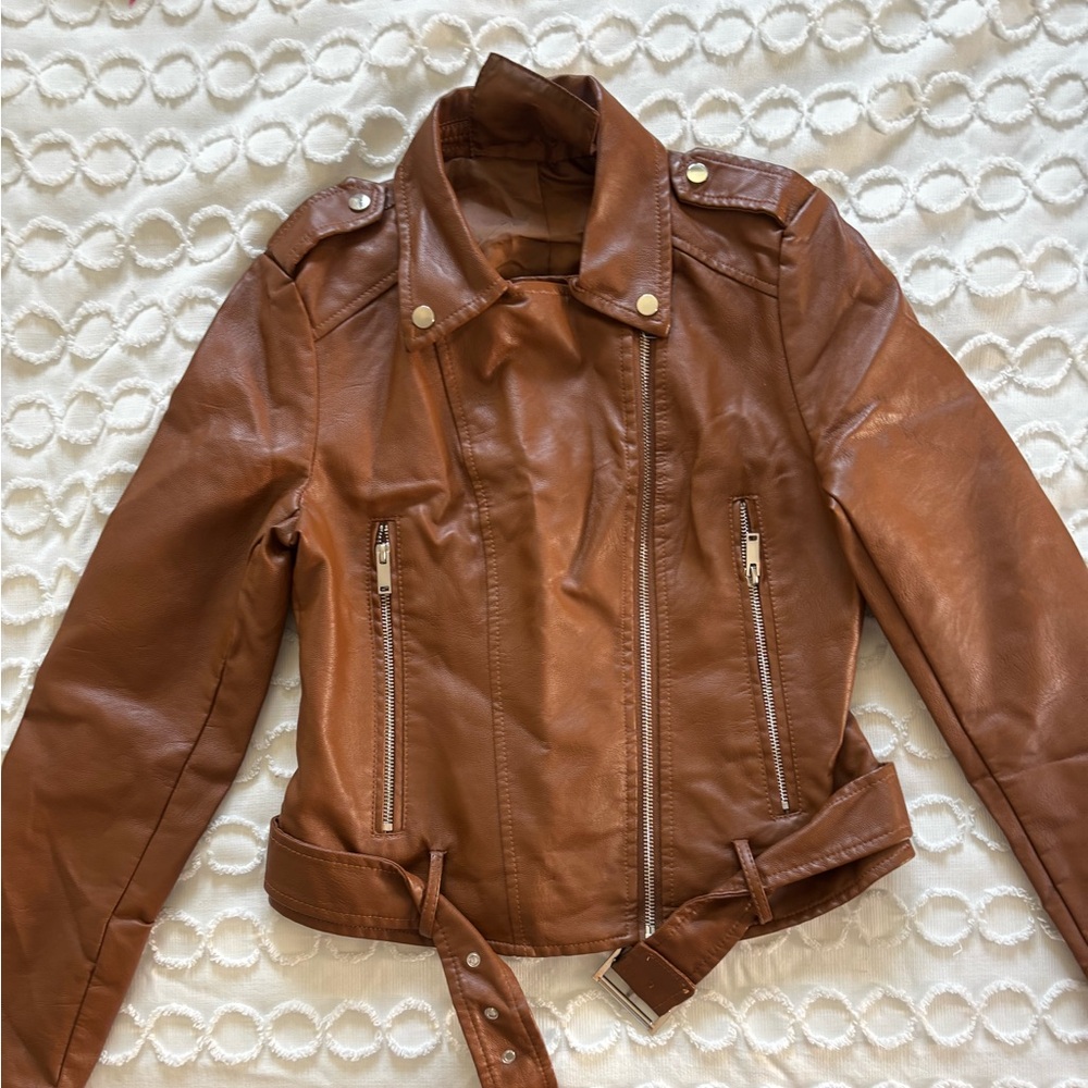 Brown Leather Women's Jacket